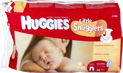 Huggies Little Snugglers Baby Diapers, Newborn (<10 lbs) Perspective: front