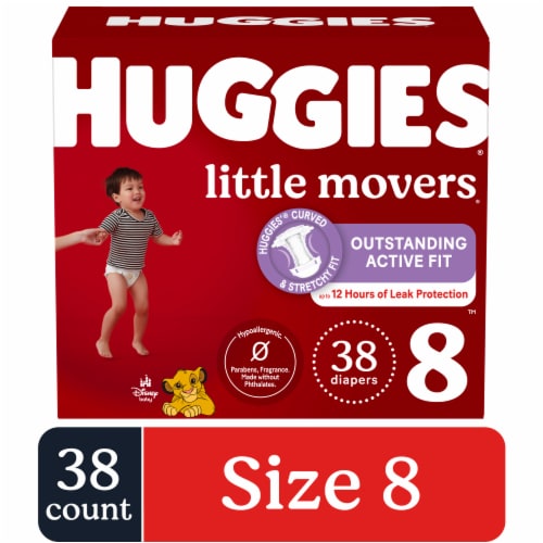 Huggies Little Movers Baby Diapers Perspective: front