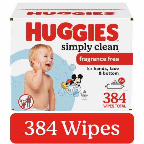Huggies Simply Clean Unscented Baby Wipes Perspective: front