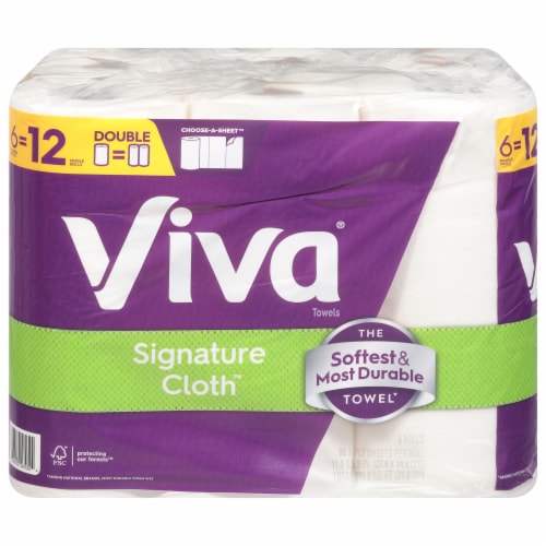 Viva Signature Cloth Paper Towels Double Rolls Perspective: front