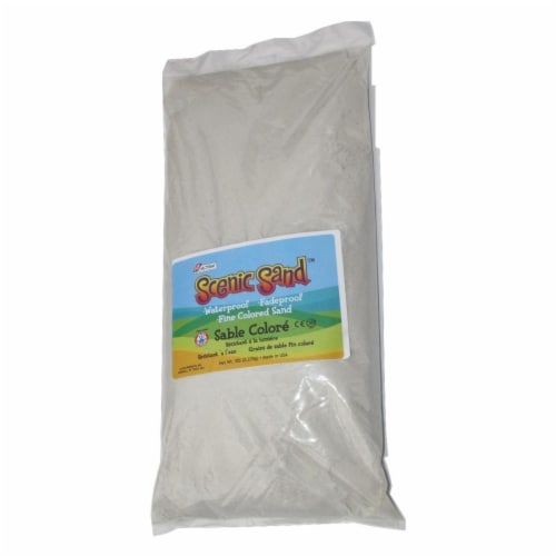 Scenic Sand 4553 Activa 5 lbs Bag of Colored Sand, White Perspective: front
