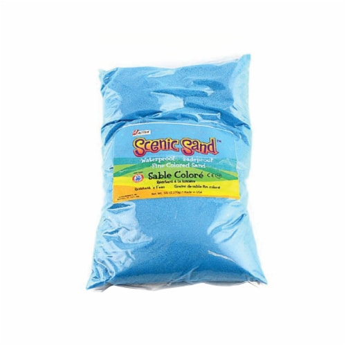 Scenic Sand 4555 Activa 5 lbs Bag of Colored Sand, Light Blue Perspective: front