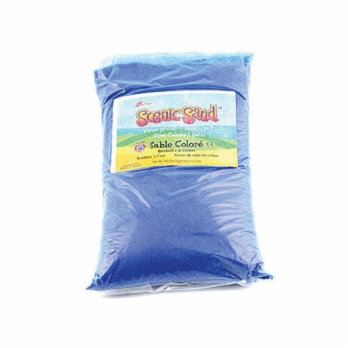 Scenic Sand 4556 Activa 5 lbs Bag of Colored Sand, Bermuda Blue Perspective: front