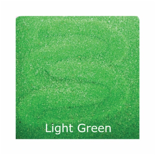Scenic Sand 514-61 25 lbs Activa Bag of Bulk Colored Sand, Light Green Perspective: front