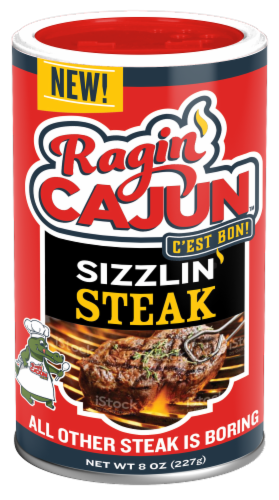 Ragin' Cajun™ Sizzlin' Steak Seasoning Perspective: front