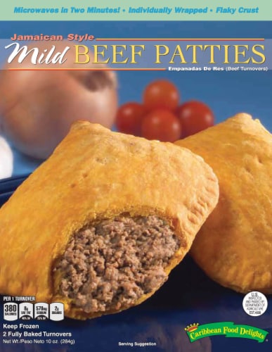 Caribbean Food Delights Jamican Style Mild Beef Patties 2ct