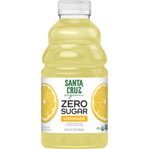 Santa Cruz Organic Zero Sugar Lemonade Perspective: front
