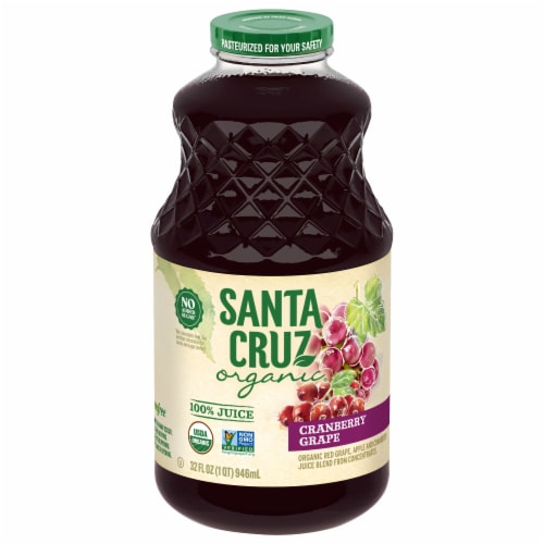 Santa Cruz Organic® Cranberry Grape Juice Perspective: front