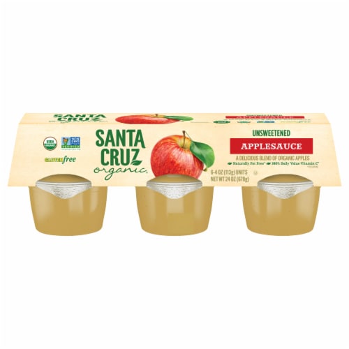 Santa Cruz Organic Applesauce Cups- Original Perspective: front