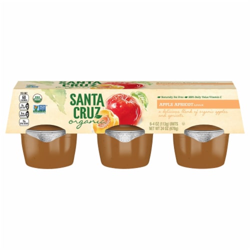 Santa Cruz® Organic Apple Apricot Sauce Perspective: front
