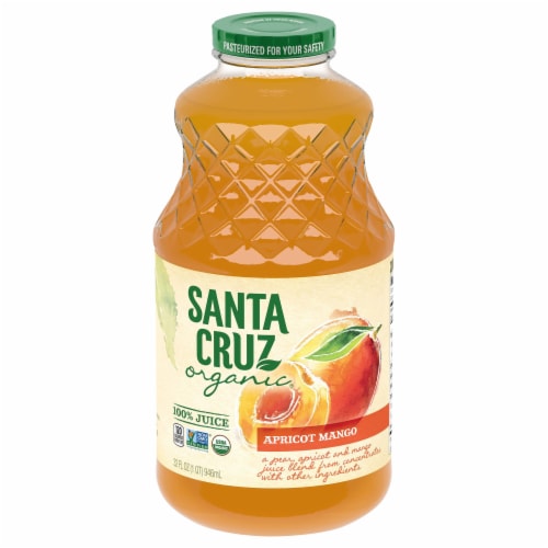 Santa Cruz Organic Apricot Mango Juice Beverage Perspective: front