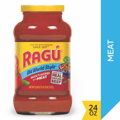 Ragu® Old World Style® Sauce Flavored With Meat Perspective: front
