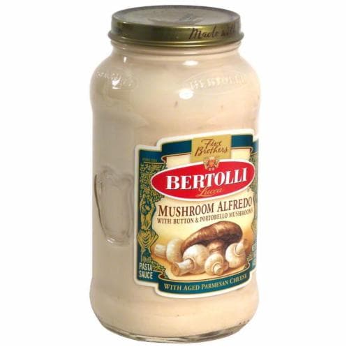 Bertolli Alfredo & Mushroom Sauce Perspective: front