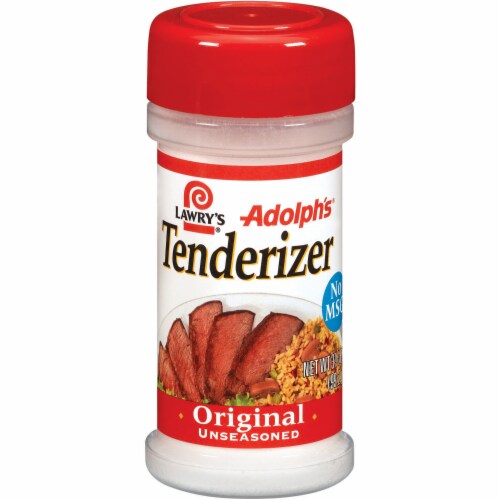 Lawry's Adolph's Original Unseasoned Tenderizer Shaker Perspective: front