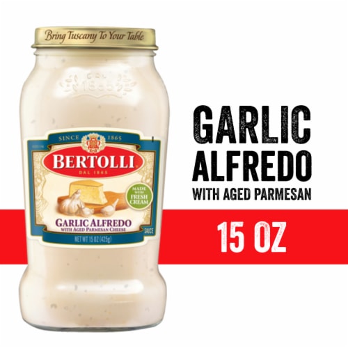 Bertolli® Garlic Alfredo Sauce with Aged Parmesan Cheese Perspective: front