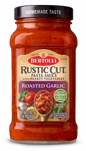 Bertolli® Rustic Cut™ Roasted Garlic Pasta Sauce Perspective: front