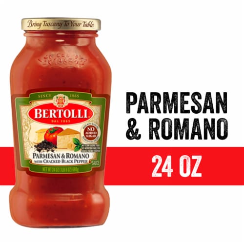 Bertolli® Parmesan & Romano with Cracked Black Pepper Sauce Perspective: front