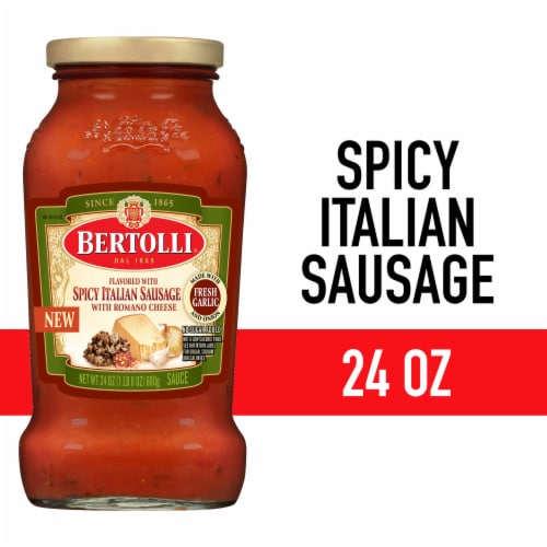 Bertolli® Spicy Italian Sausage Sauce With Romano Cheese Perspective: front