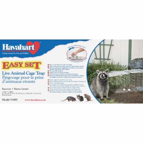 Havahart Easy Set Galvanized Steel 32 In. Live Raccoon Trap 1085, 1 - Fred  Meyer