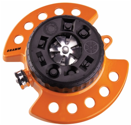 Dramm ColorStorm™ Turret Sprinkler - Orange Perspective: front