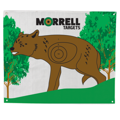 New Morrell Coyote I.B.O/NASP Polypropylene Archery Target Face Perspective: front