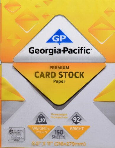 Georgia-Pacific Premium Cardstock Paper - 150 pk - White, 8.5 x 11