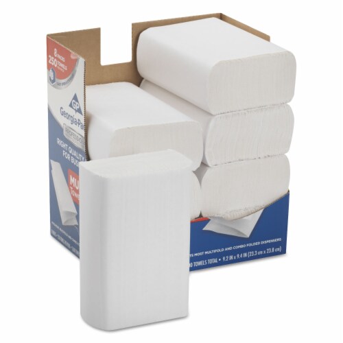 Professional Series Premium Paper Towels,M-Fold,9 2/5x9 1/5, 250/Bx, 8 Bx/Carton, Sold as 1 Carton, 8 Each per Carton