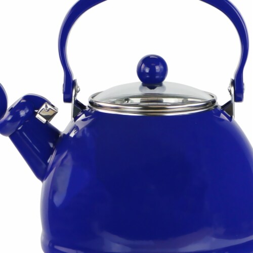 Reston Lloyd 2 qt. Whistling Teakettle, Indigo Perspective: front