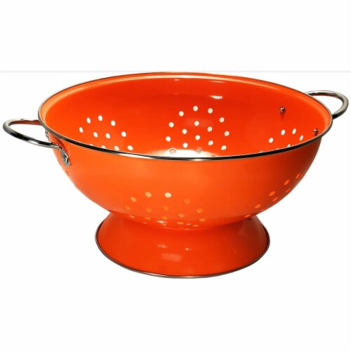 Reston Lloyd 89500 Calypso Basics 7qt Colander Orange Perspective: front