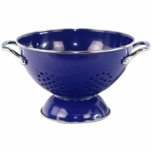 Reston Lloyd 89705 Calypso Basics 7qt Colander Indigo Perspective: front