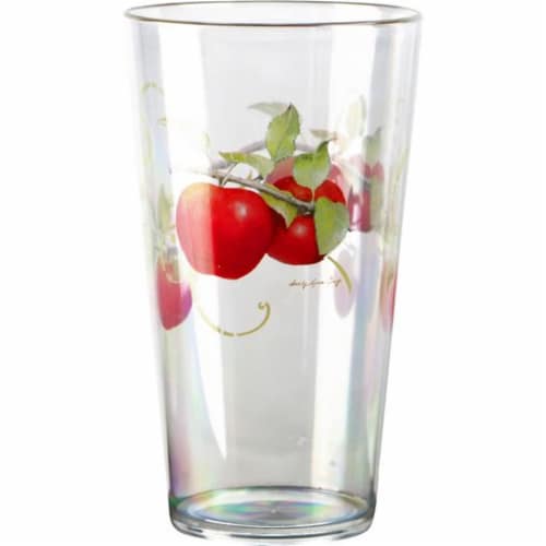 Reston Lloyd 95999 6pc Acrylic Drinkware Set 8oz Harvest Apple Perspective: front