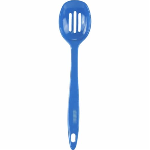 Reston Lloyd Melamine Slotted Spoon - Azure Perspective: front