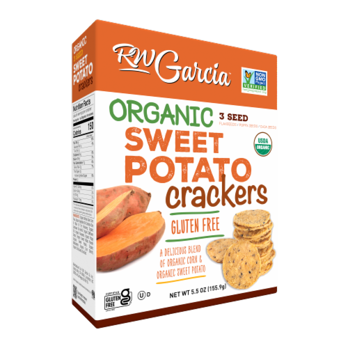 RW Garcia™ Gluten Free Organic Sweet Potato Crackers Perspective: front