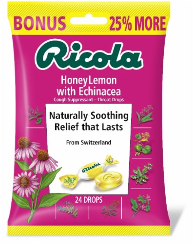 Ricola Throat Drops Honey Lemon with Echinacea