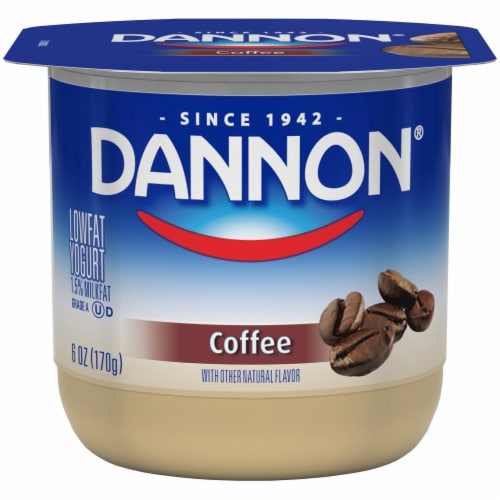 Dannon Coffee Yogurt Perspective: front