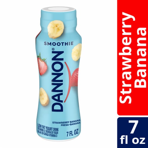 Dannon Strawberry Banana Smoothie Perspective: front