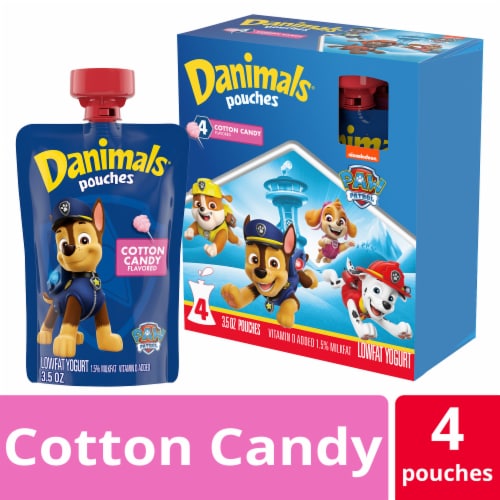 Født God følelse marxisme Danimals Squeezables Paw Patrol Cotton Candy Flavor Lowfat Yogurt Pouches,  4 ct / 3.5 oz - Kroger