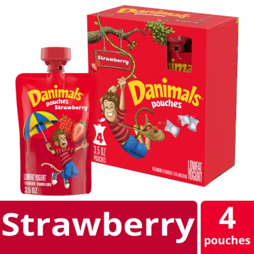 Danimals® Strawberry Lowfat Yogurt Pouches