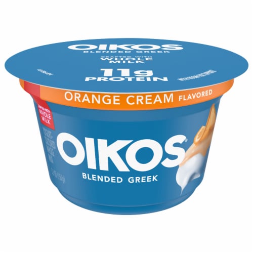 Oikos® Orange Cream Blended Greek Yogurt Perspective: front