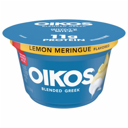 Oikos® Lemon Meringue Blended Greek Yogurt Perspective: front