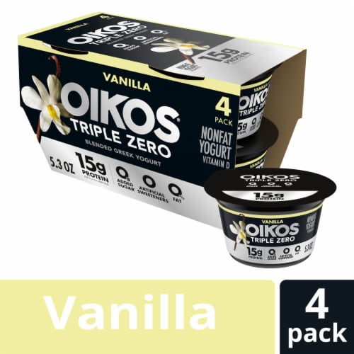 Oikos Triple Zero Mixed Berry Greek Yogurt Cups 5.3 oz