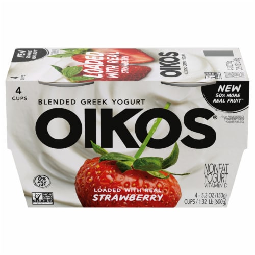 Oikos Triple Zero Mixed Berry Greek Yogurt Cups 5.3 oz