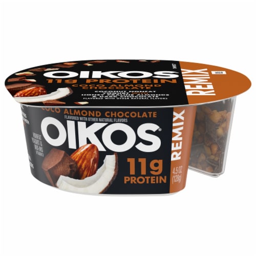 Oikos® Remix Coco Almond Chocolate Non Fat Yogurt Cup Perspective: front
