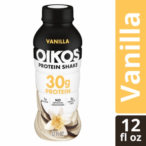 Oikos Vanilla Protein Shake Perspective: front