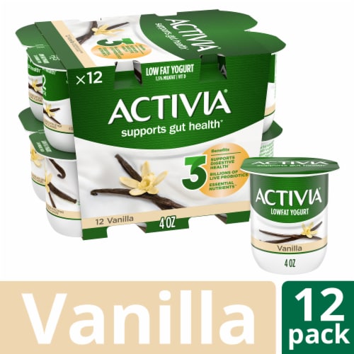 Activia® Vanilla Probiotic Lowfat Yogurt Cups, 12 ct / 4 oz - Pick 'n Save