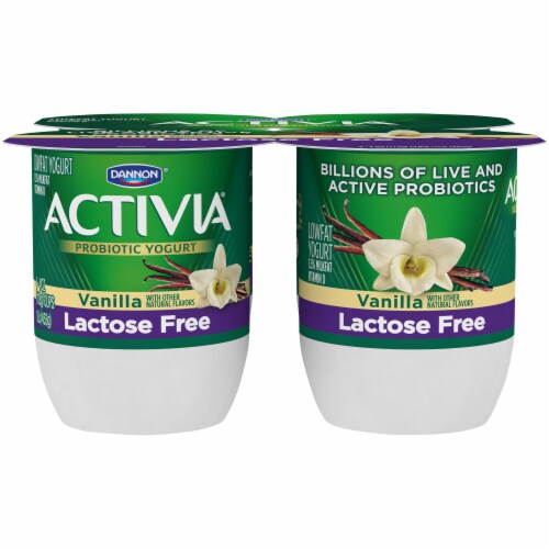 Dannon Activia Probiotic Yogurt Vanilla - 4 ct