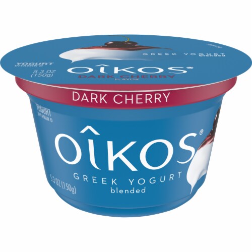 Oikos® Cherry Pie Blended Greek Yogurt Perspective: front