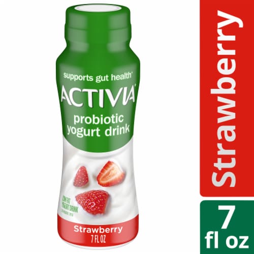 Activia® Strawberry Yogurt Drink Perspective: front