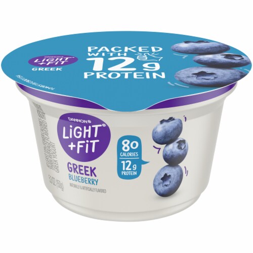 Dannon Light Fit Blueberry Greek Yogurt 5 3 Oz Kroger