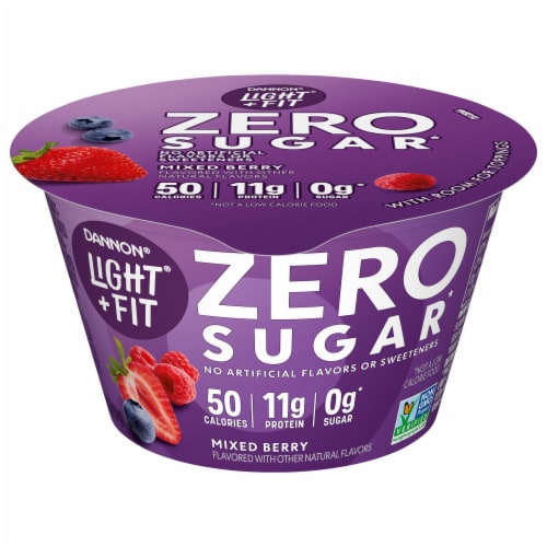Dannon® Light & Fit® Zero Sugar Mixed Berry Yogurt, 5.3 oz - Baker's